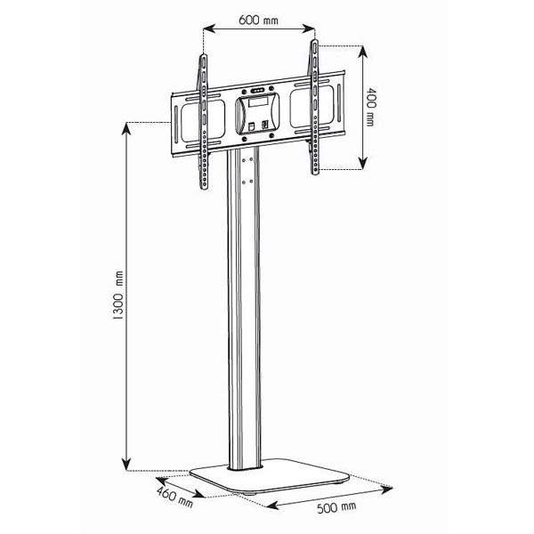 Gulvstander T11 - 32-70" - Billede 5